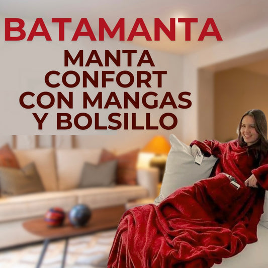 BATAMANTA MANTA CONFORT CON MANGAS Y BOLSILLO